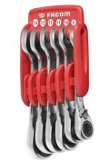 set 6 chiavi combinate a cricchetto facom